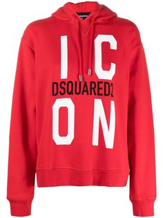 Dsquared2 худи с кулиской и принтом Icon