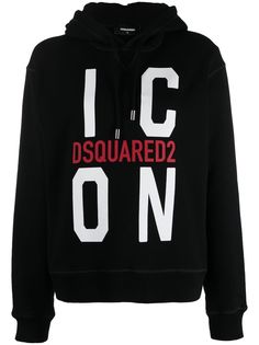 Dsquared2 худи с кулиской и принтом Icon
