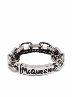 Alexander McQueen браслет с узором McQueen
