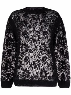Ermanno Scervino джемпер с цветочным узором в технике макраме
