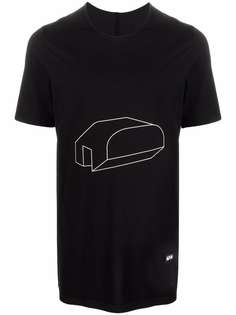 Rick Owens футболка с абстрактным принтом