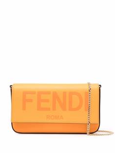 Fendi сумка через плечо с тисненым логотипом