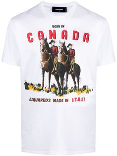 Dsquared2 футболка с принтом Born in Canada