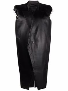 Rick Owens пальто без рукавов с поясом