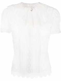 Ermanno Scervino кружевная блузка с оборками