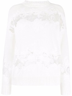 Ermanno Scervino джемпер с кружевом