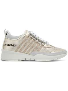 Dsquared2 stripe log sneakers