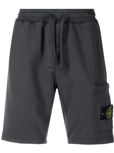 Stone Island шорты с нашивкой-логотипом