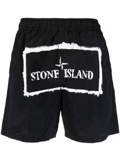 Stone Island плавки-шорты с логотипом