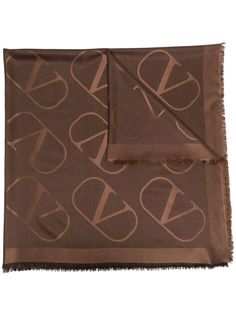 Valentino шарф с логотипом VLogo