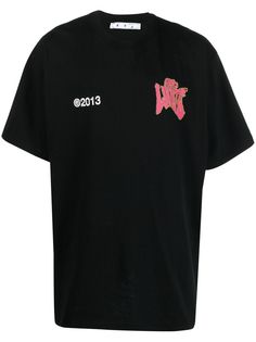 Off-White футболка оверсайз Psych Type