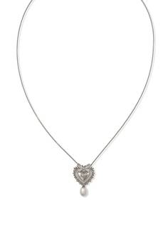 Dolce & Gabbana колье Devotion из белого золота с бриллиантами и жемчугом