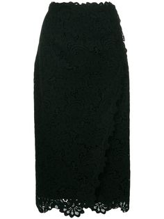 Ermanno Scervino юбка с кружевным слоем