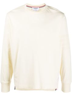 Thom Browne футболка с длинными рукавами и нашивкой-логотипом