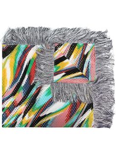 Missoni шарф с контрастными вставками и перфорацией