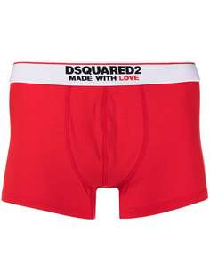 Dsquared2 трусы-брифы с логотипом на поясе