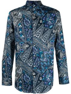 Etro рубашка с принтом пейсли