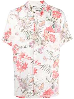 Etro рубашка с цветочным принтом