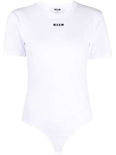 MSGM футболка с логотипом