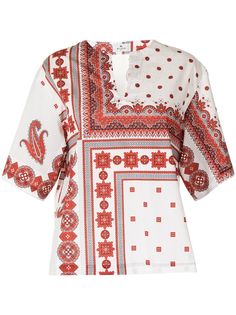 Etro блузка с принтом