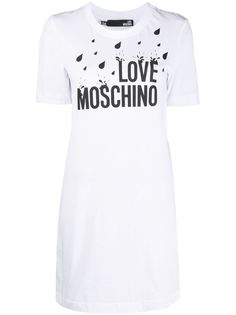 Love Moschino платье-футболка с логотипом