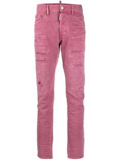 Dsquared2 джинсы скинни с прорезями