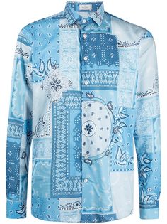 Etro рубашка с принтом пейсли