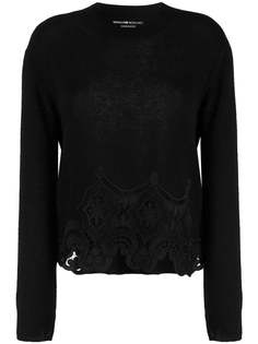 Ermanno Scervino кашемировый джемпер с вышивкой
