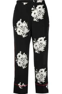 Nº21 укороченные брюки с цветочным принтом