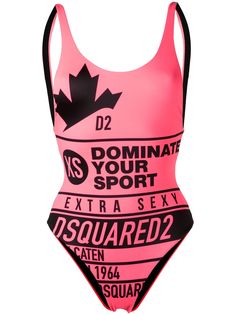 Dsquared2 слитный купальник с логотипом