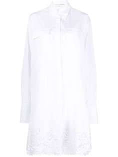 Ermanno Scervino платье-рубашка с английской вышивкой
