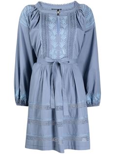 Etro платье с цветочной вышивкой