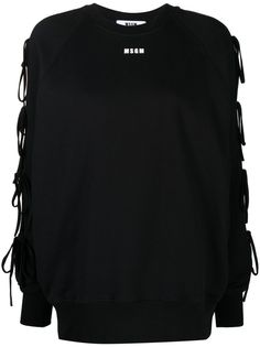 MSGM толстовка с завязками и логотипом