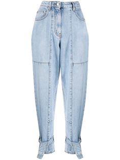MSGM джинсы с завязками на манжетах
