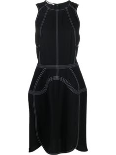 Stella McCartney платье без рукавов с контрастной строчкой