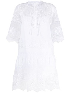 Ermanno Scervino платье с геометричной вышивкой