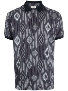 Etro рубашка поло с узором