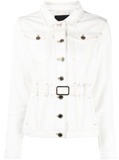Pinko джинсовая куртка с поясом