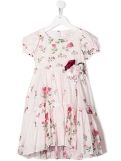 Monnalisa платье с цветочным принтом