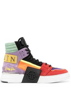 Philipp Plein высокие кеды со вставками