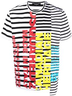 Dsquared2 футболка в полоску с логотипом