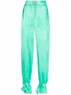 Pinko брюки с цветочной вышивкой