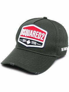 Dsquared2 кепка с вышитым логотипом и эффектом потертости