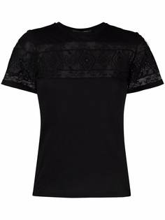 Ermanno Scervino футболка с вышивкой и круглым вырезом