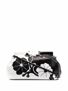 Ermanno Scervino клатч с цветочной вышивкой