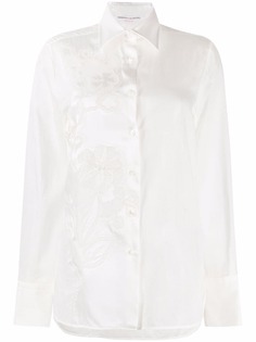 Ermanno Scervino рубашка с цветочной вышивкой