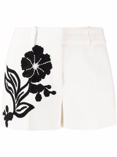 Ermanno Scervino шорты с цветочной вышивкой