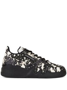 Giuseppe Zanotti кроссовки с эффектом разбрызганной краски