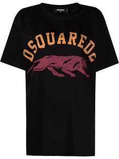 Dsquared2 футболка оверсайз с принтом