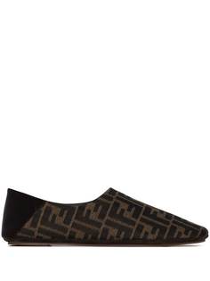 Fendi слиперы с логотипом FF